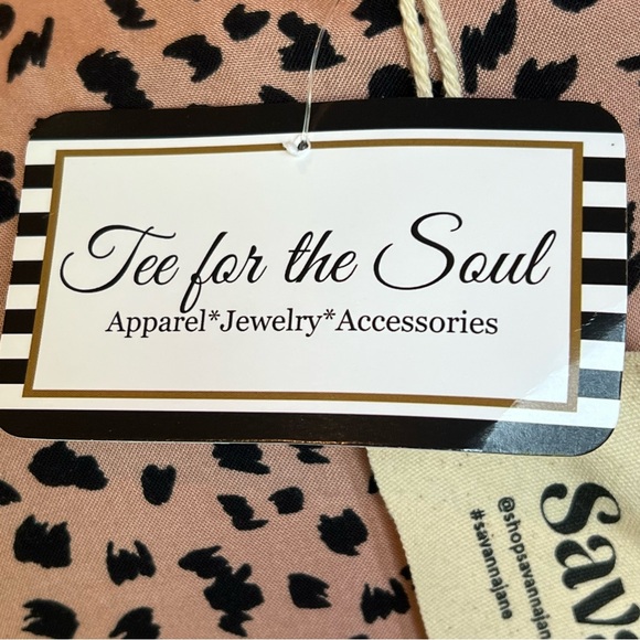 NWT Savanna Jane Dress Women's Plus Size 1X Embroidered A Line Animal Print - Picture 8 of 9